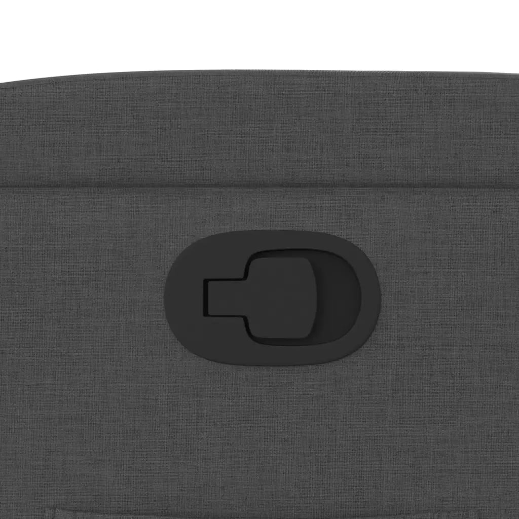 Poltrona reclinabile in tessuto grigio scuro 3205609