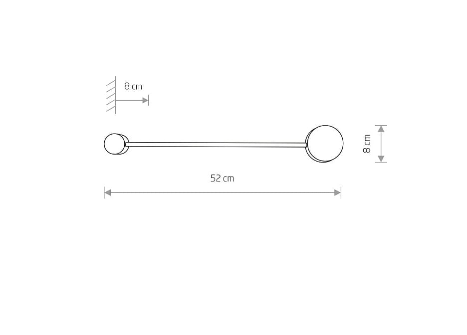 Applique Nowodvorski ORBIT 7802 bianca metallo GX53 8W