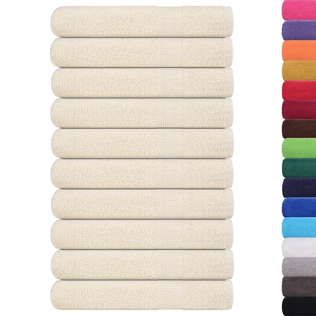 Asciugamani per sauna FROGN 10 pezzi Crema 80x200 cm 360 g/m2