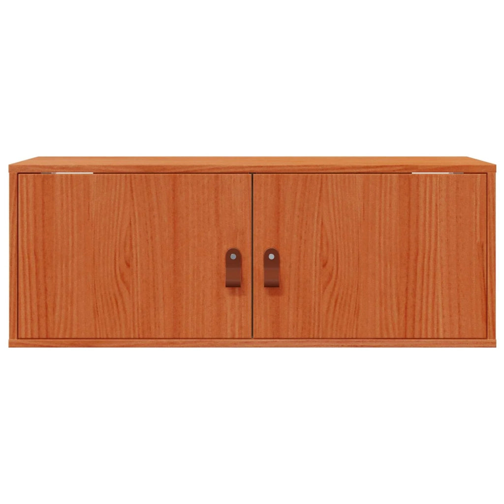 Armadietto a muro Marrone cerato 80 x 30 x 30 cm Pino massello 869948
