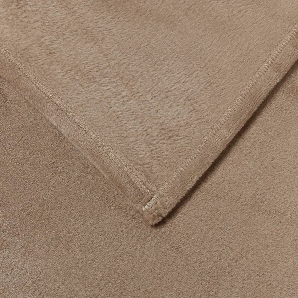 Coperte da Pile 6 pz Cammello 150 x 200 cm Panno