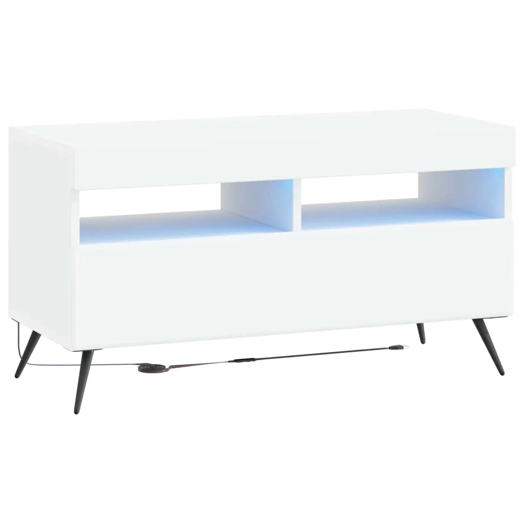 Mobile TV LED Bianco Legno ingegnerizzato 897655