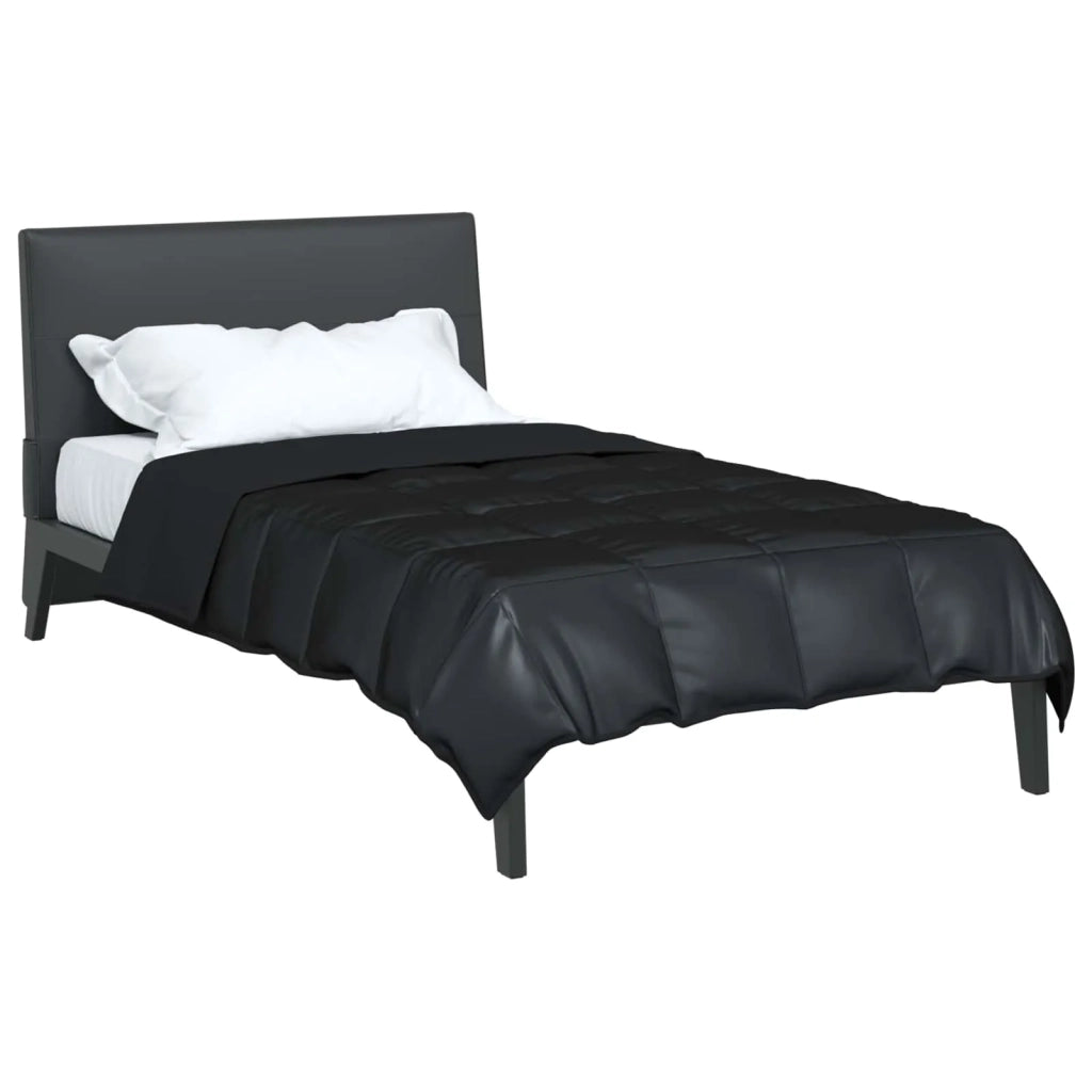Piumone Completo Annuale Nero 155 x 220 cm Satin e Micropile 42025819