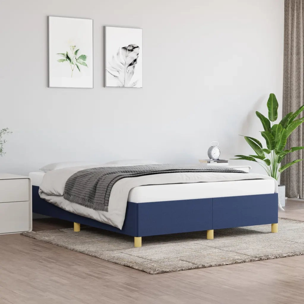 Giroletto senza Materasso Blu 140x190 cm in Tessuto 347163