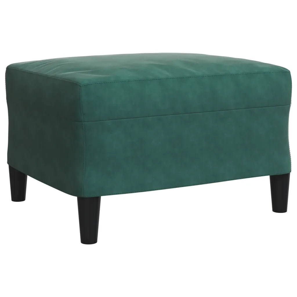 Set di Divani 3 pz con Cuscini e Rinforzi Verde scuro Velluto 3278423