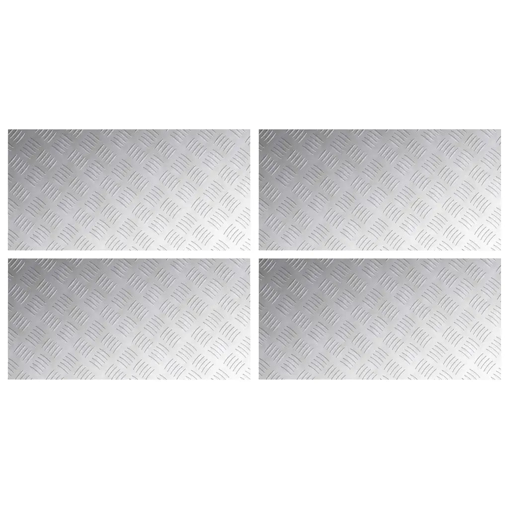 Gradini per Scale 4 pcs Argento 80 x 40 cm Alluminio 4104332