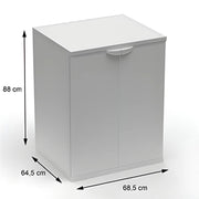 MOBILE COPRILAVATRICE IN RESINA PER ESTERNO-INTERNO 68,5X64X88 CM