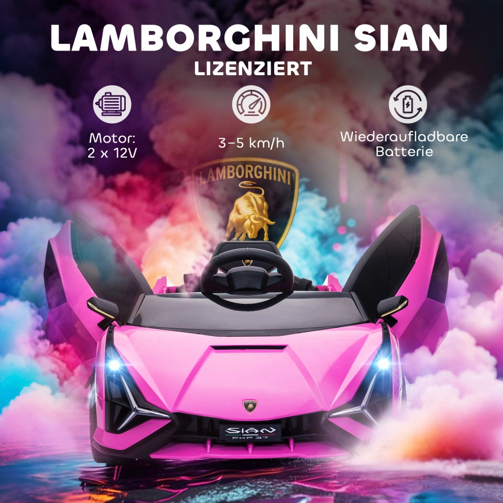 Auto elettrica per bambini ¨C Minimal ¨C Rosa