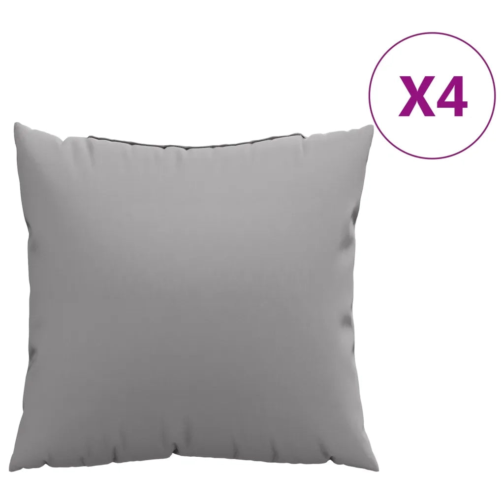 Cuscini per Divano 4 pz Grigi 50x50 cm in Tessuto 360382