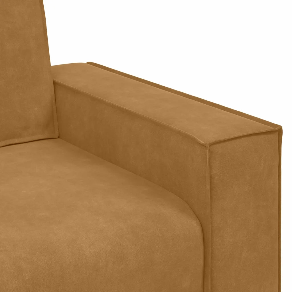 Divano a 2 Posti-Sofa 2 Posti marrone 120 cm in Velluto 386846
