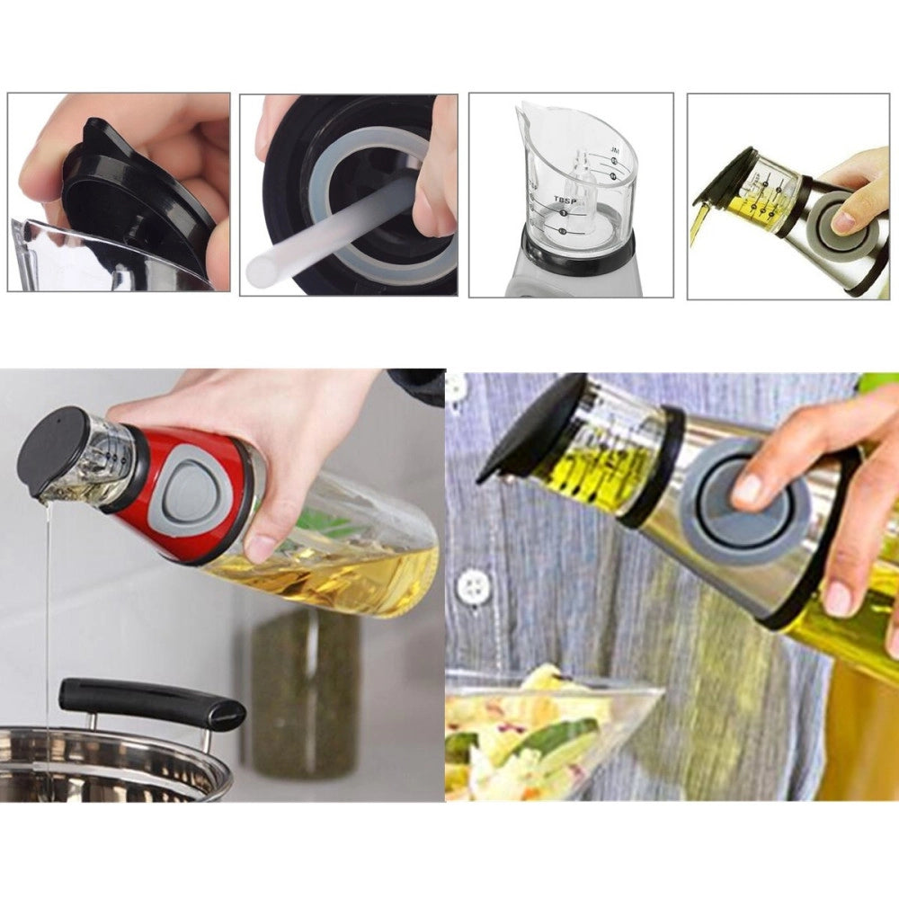 Trade Shop - Dispenser Misuratore Olio Aceto Contenitore Porta Olio Tavola Misura E Premi -