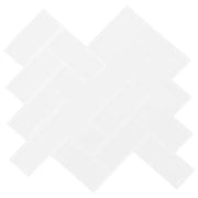 Piastrella a Spina di Pesce 50 pcs Bianco 30 x 30 cm 42046185