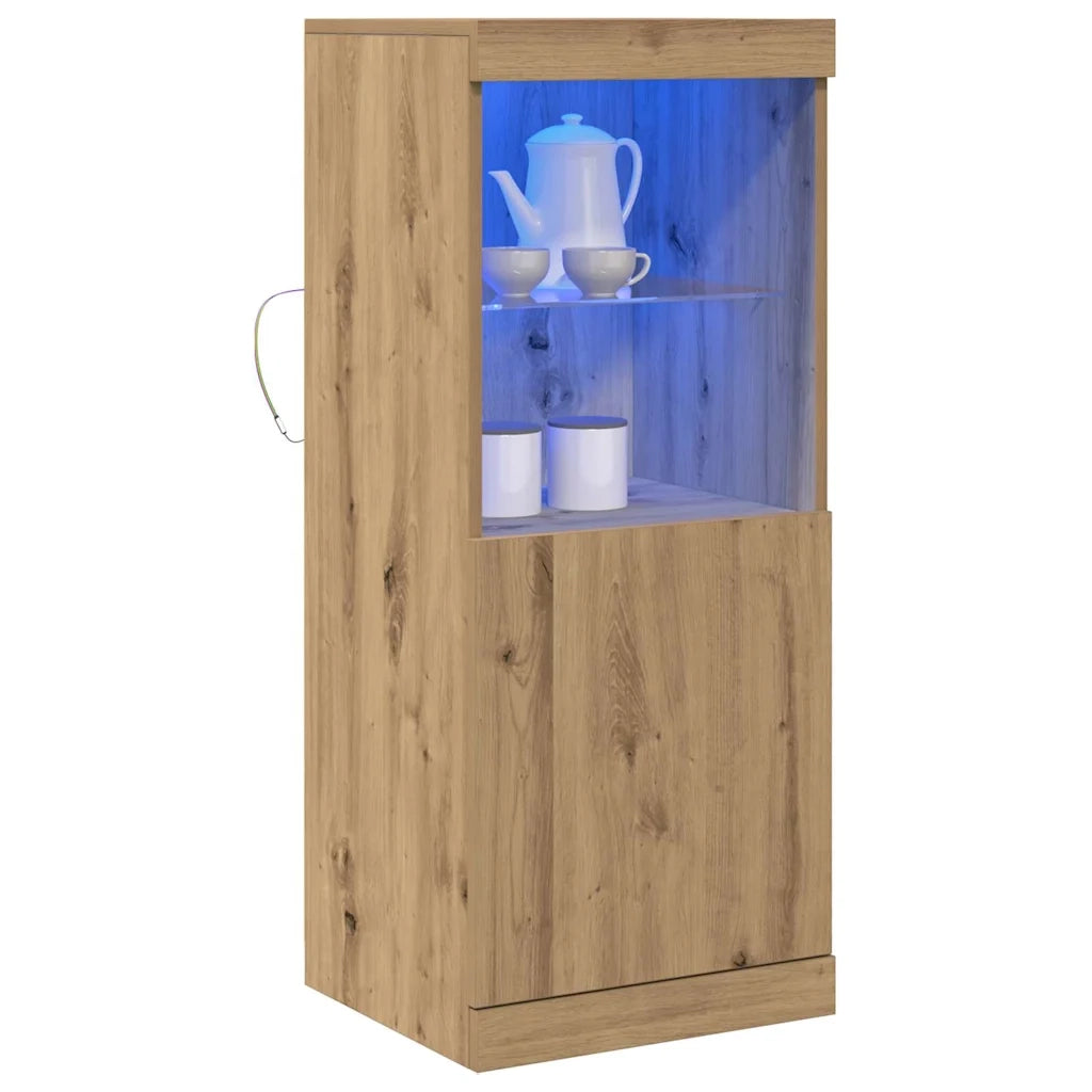 Madia LED Rovere artigianale 41 x 37 x 100 cm Legno multistrato 863040