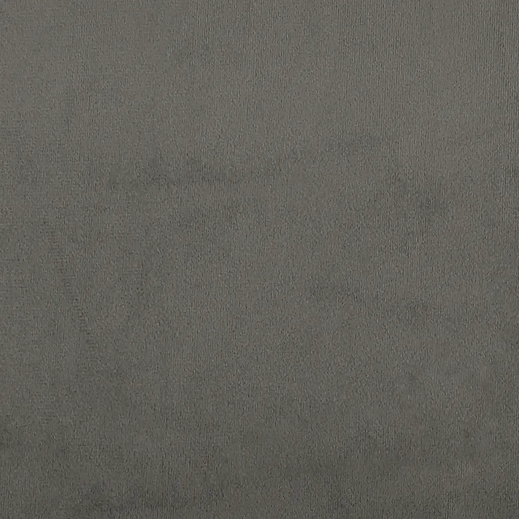 Testiera-Testata Decorativa Grigio Scuro 100x5x78/88 cm in Velluto 939747