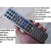 Trade Shop - Telecomando Universale 6in1 Per Televisore Tv Dvb-t Digitale Terrestre Sat L677e -