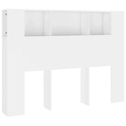 Testiera con Scomparti-Testata del letto Bianca 140x18,5x104,5 cm
