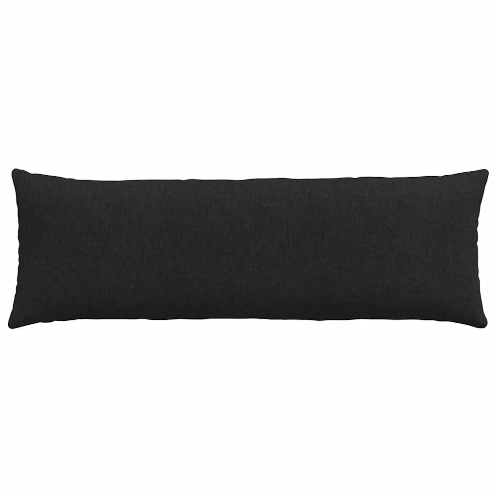 Cuscini da Divano 2 pcs Nero 120 x 40 cm Tessuto 42013784