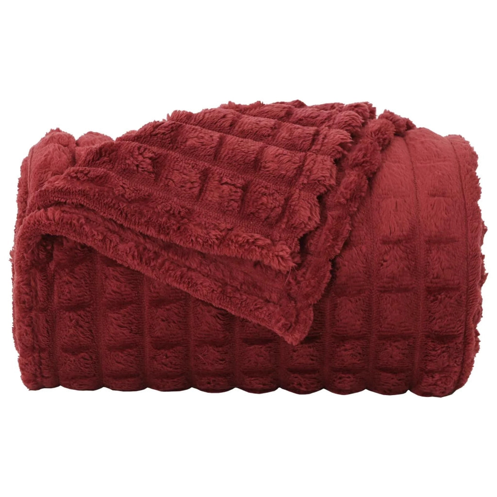Coperta Rosso Bordeaux 270 x 240 cm Panno 42016940