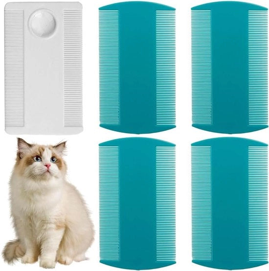 Set di 5 comuni per zecche e pulci per gatti e cani - prevenzione e trattamento con shampoo