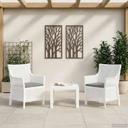Set di relax con cuscino 3 pcs Bianco PP 42035143