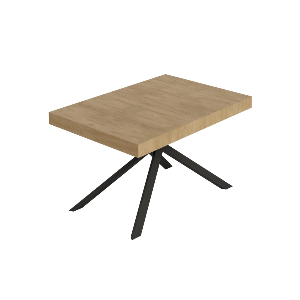 Tavolo allungabile 80x140/224 cm Niketis quercia natura gambe antracite