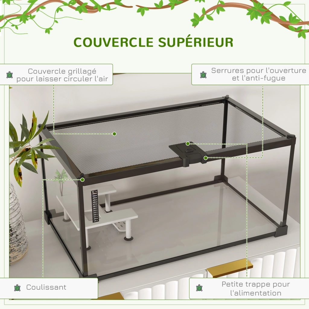 Terrario rettili ¨C zephmum ¨C trasparente 60x40x40