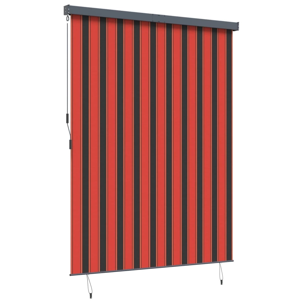 Tenda a rullo con tende Rigato Arancione e Marrone 200 x 250 cm 362098