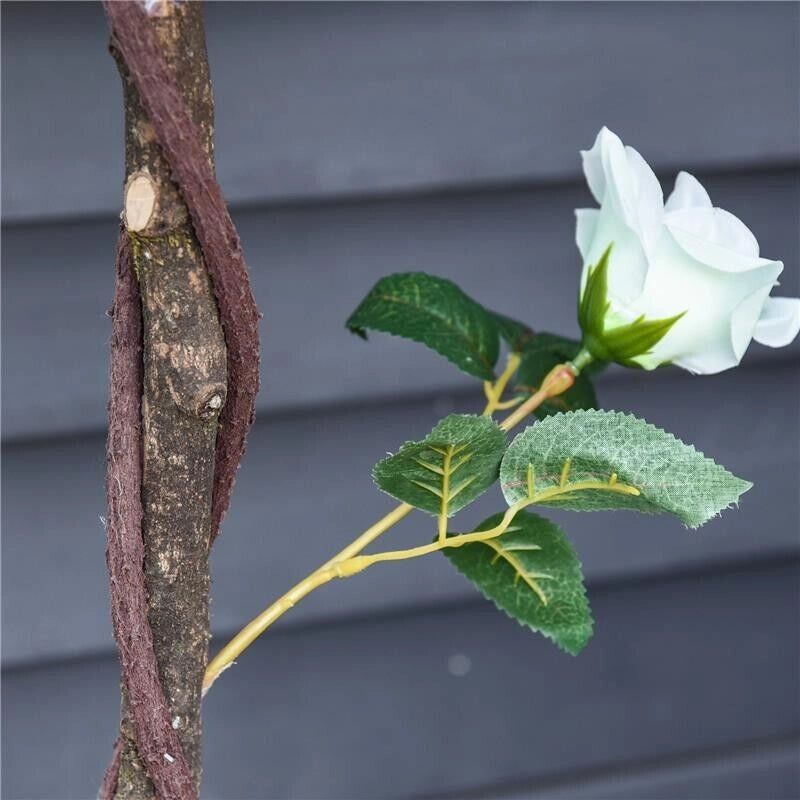 CAMELIA ALBERELLO ARTIFICIALE CON 21 FIORI E VASO ALTA 90 CM