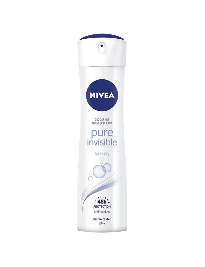 SET 8 NIVEA DEODORANTE SPRAY PURE INVISIBLE 150 ML