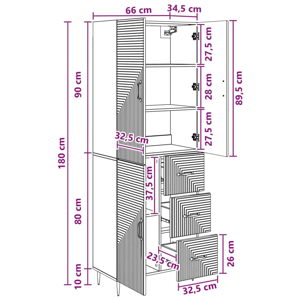 Set di armadi 2 pz Nero Legno ingegnerizzato 3416656
