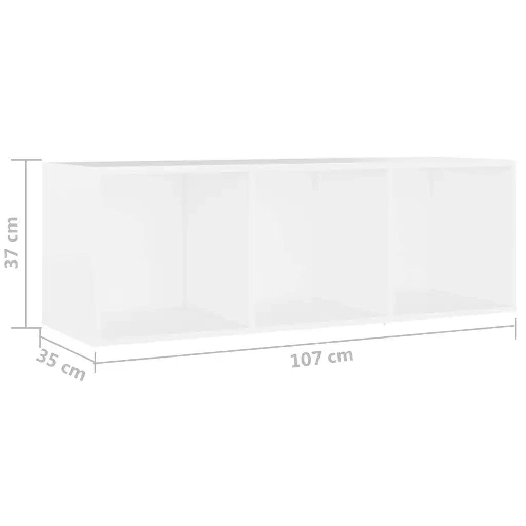 Mobili TV 2 pz Bianchi 107x35x37 cm in Legno Multistrato 3079907