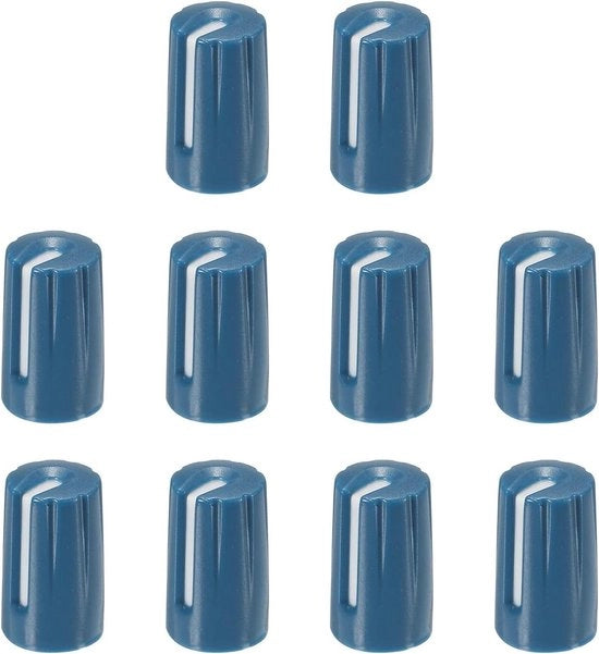 Potenziometro a manopola per chitarra e amplificatore - Nero blu scuro e Bianco - 10 pezzi