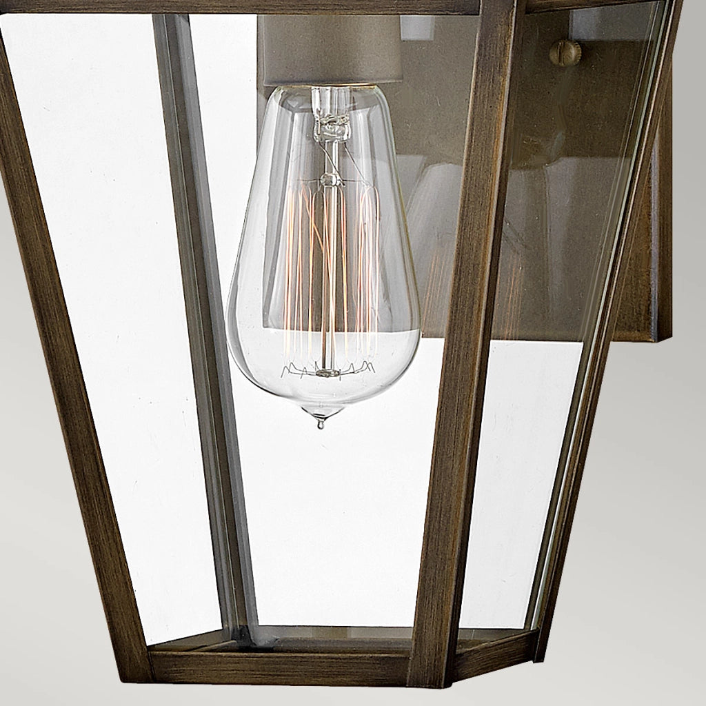 Applique esterno lanterna Palma bronzo E27 IP44 Hinkley