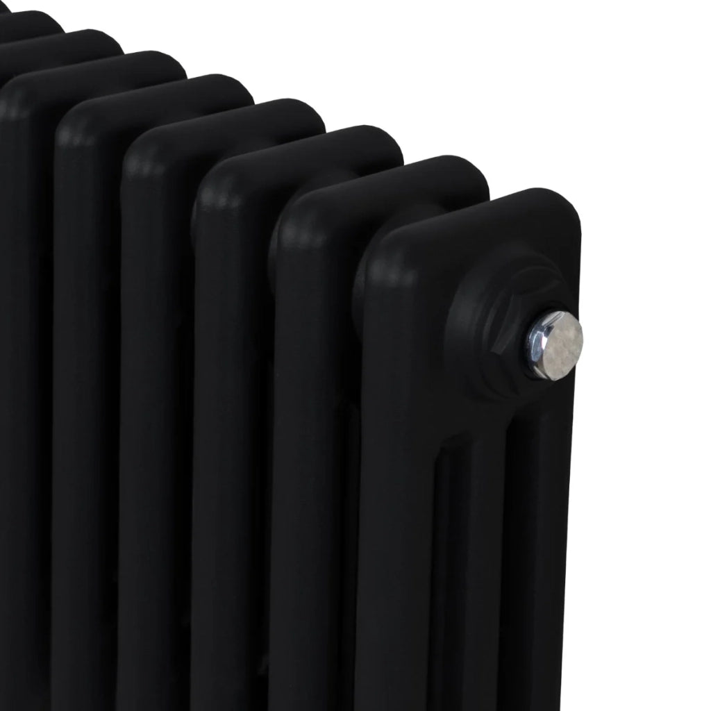 Termosifone Radiatore a 3 colonne per riscaldamento centralizzato Nero 60 x 101cm
