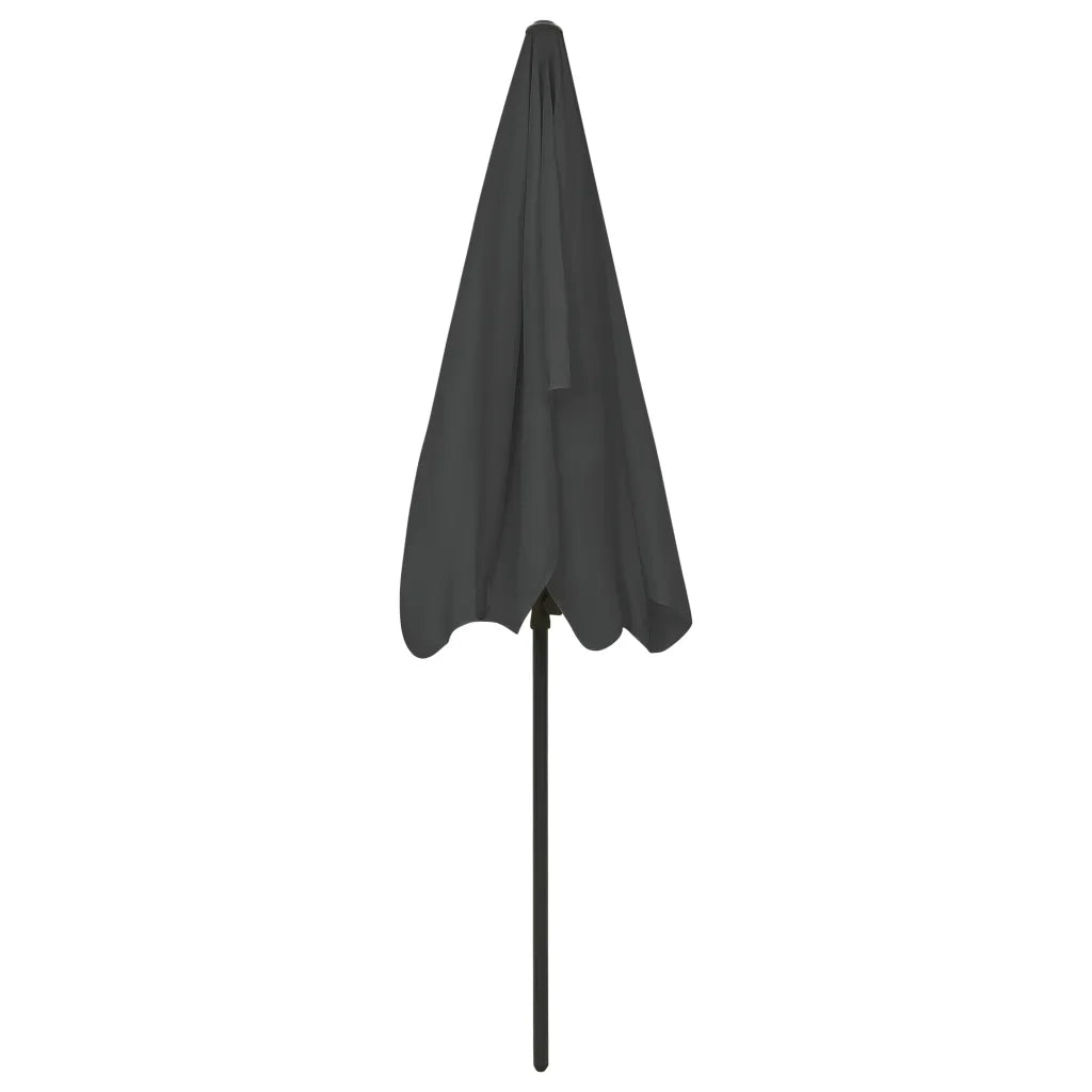 Ombrellone da Spiaggia-Ombrellone da mare Antracite 200x125 cm