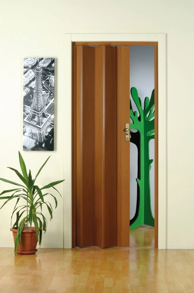 1pz porta a soffietto "maya" cm 83x214 colore legno scuro cod:ferx.92565