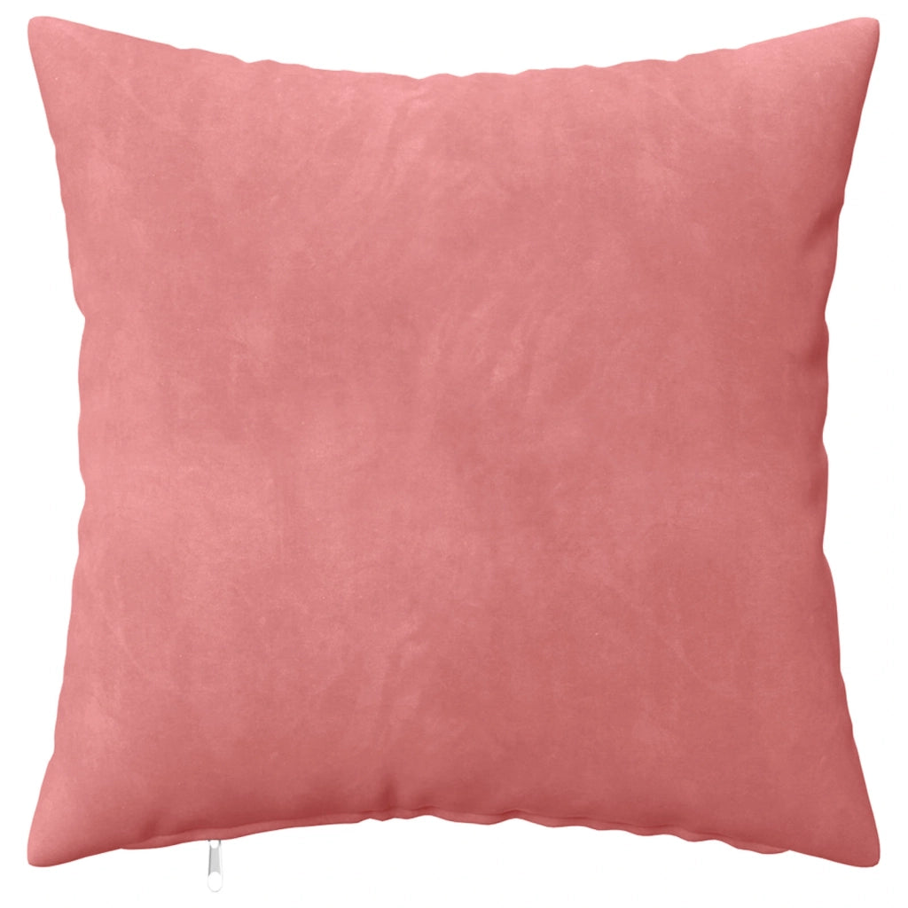 Federa 12 pcs HEERLEN Rosa 50 x 50 cm Velluto 910797