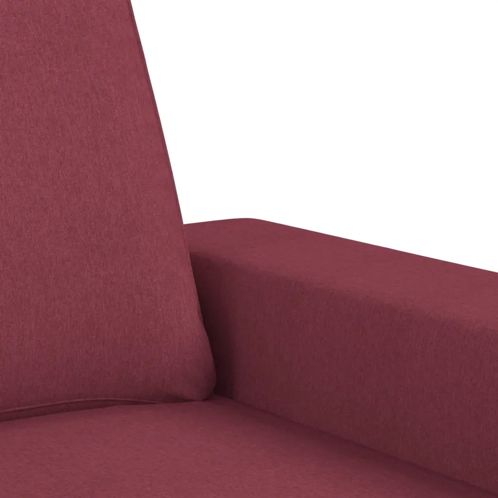 Divano a 3 Posti-Sofa 3 Posti Rosso Vino 180 cm in Tessuto 281220