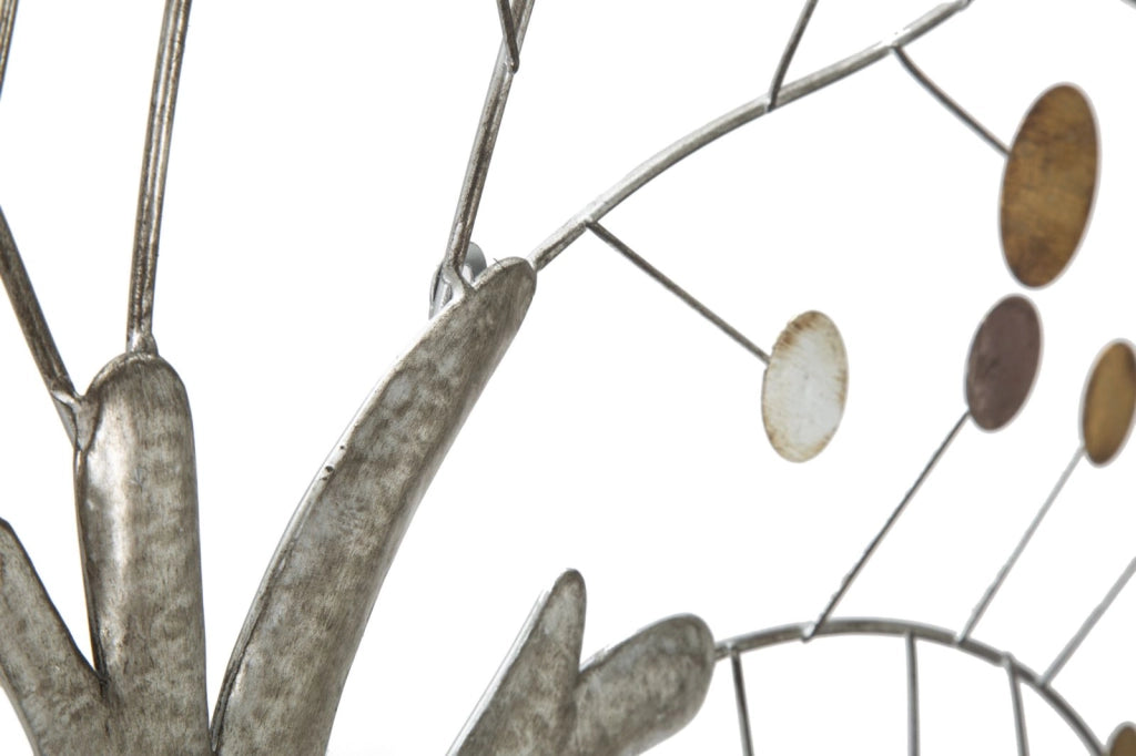 Pannello da Muro Tree 88x2,5x88 cm in Ferro