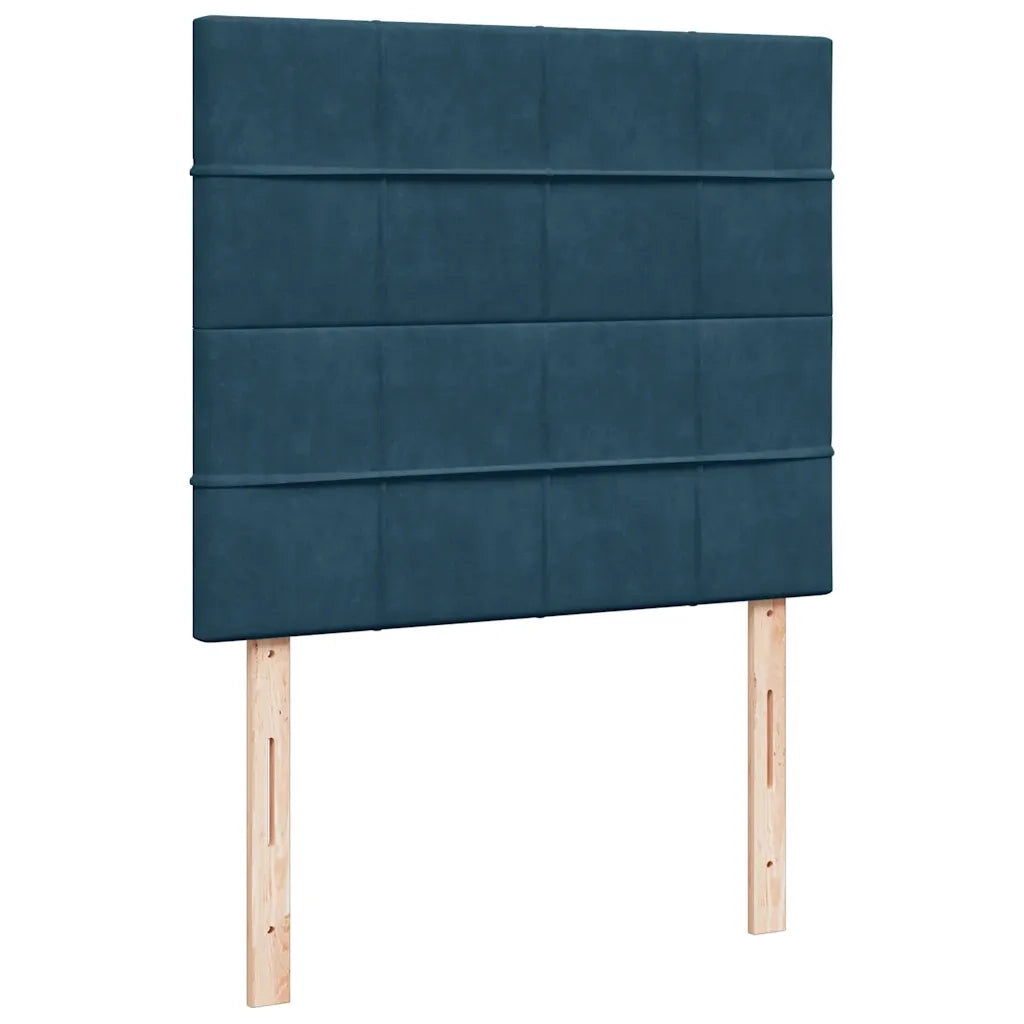 Giroletto a Molle con Materasso Blu 120x200 cm in Velluto 3294614