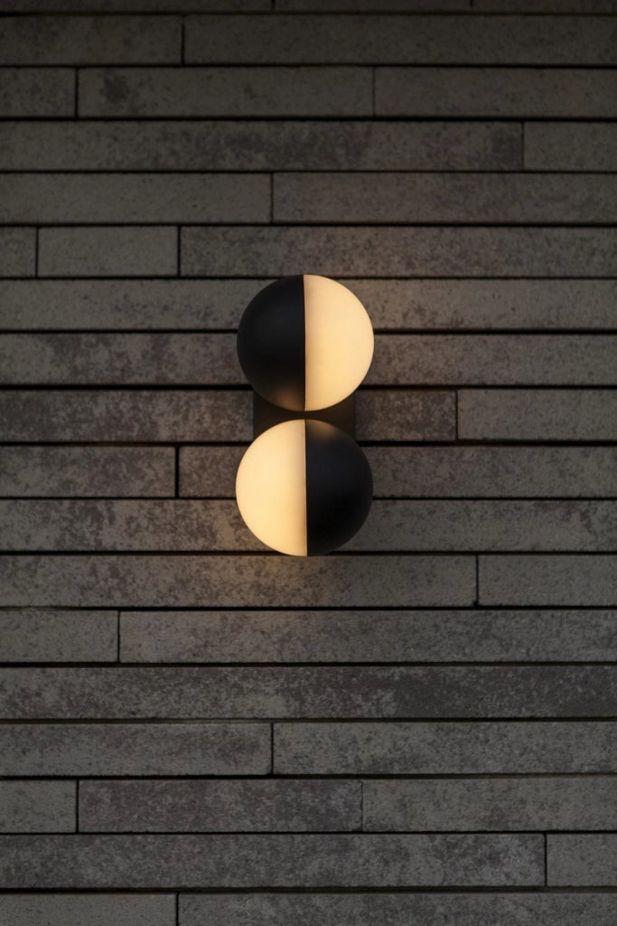 Applique esterna LOOMA LED doppia sfera IP54 Lutec