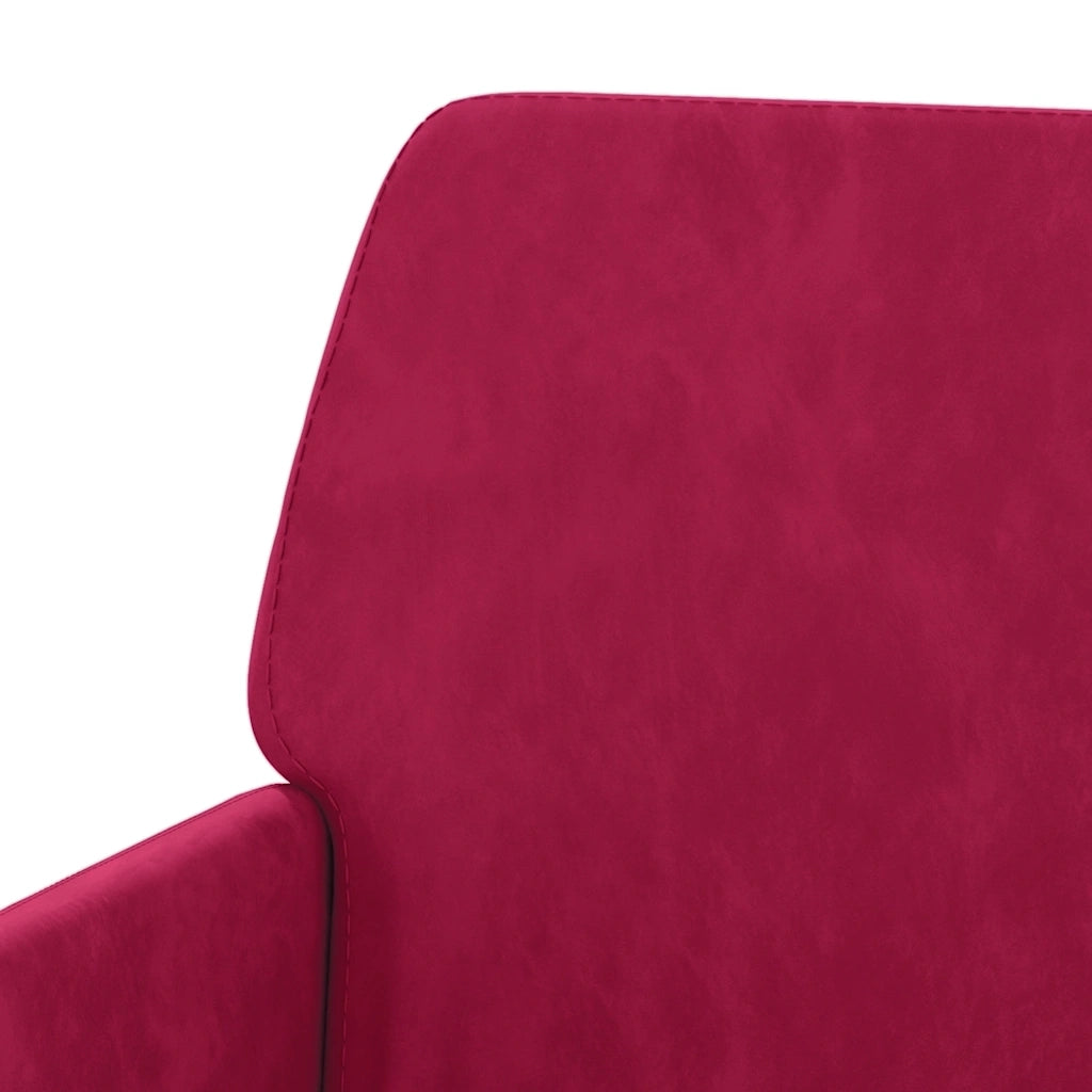 Panca Rosso Vino 108x79x79 cm in Velluto 351386