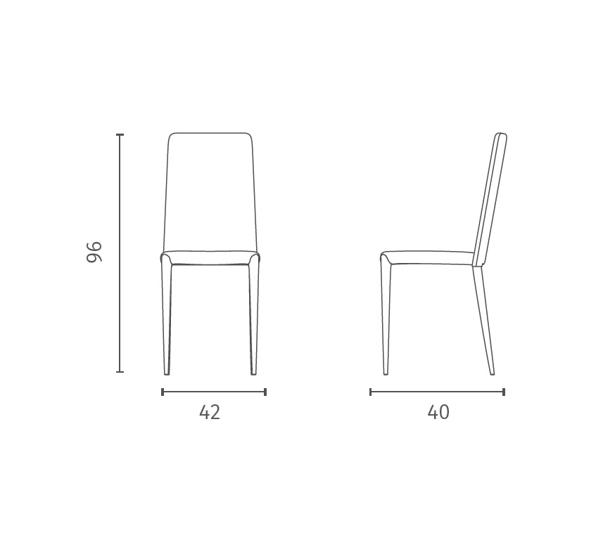 Sedia Cleo Impilabile in Similpelle Imbottita con Struttura in Metallo Bianco - Seduta e Schienale Ergonomici - Design Moderno