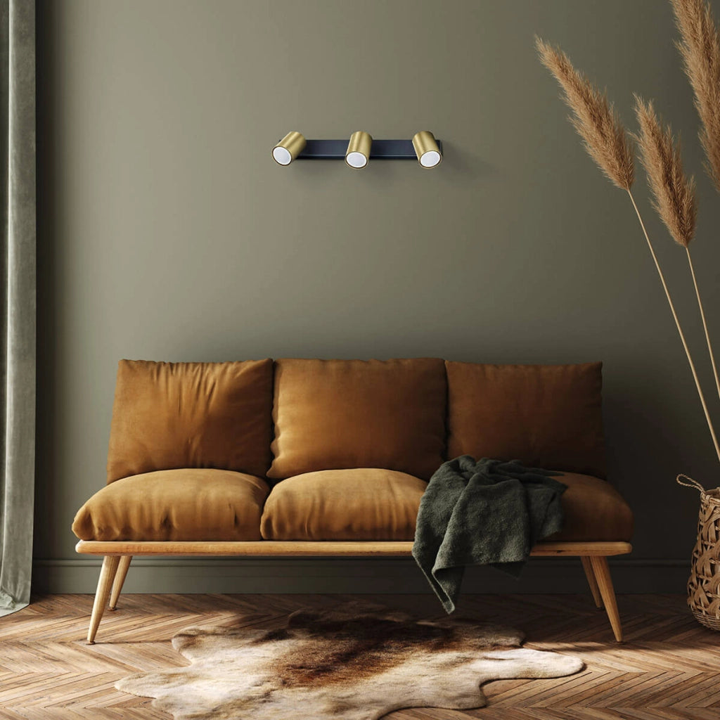 Plafoniera Snow spot 3xGU10 oro/nero Light Prestige