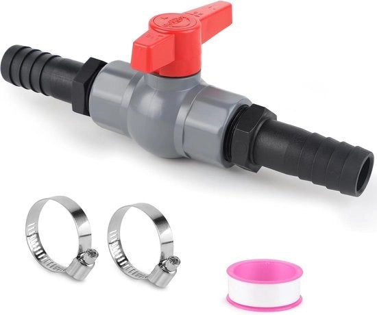 Connettori PVC per valvola di chiusura piscina - Viti per valvola di chiusura piscina - Viti per connessione tubi - 1 pollice (32 mm) 2 pezzi