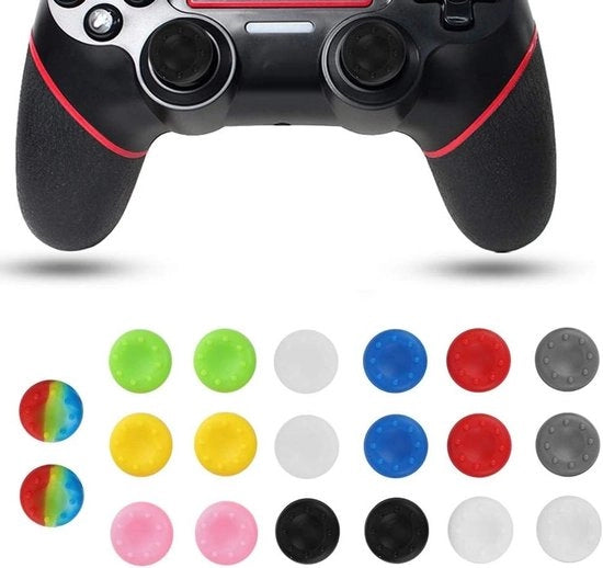 Capsule di gioco in silicone (20 pezzi) antiscivolo per controller - sostituibili - accessori compatibili con PS2/PS3/XBox One/360/Switch