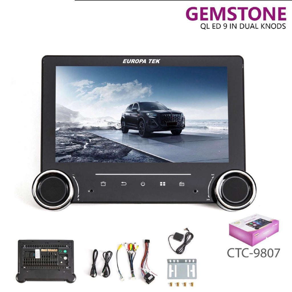AUTORADIO ANDROID 15.0 AUTO CARPLAY 9" WIFI GPS BLUETOOTH 4+64GB QLED CTC-9807