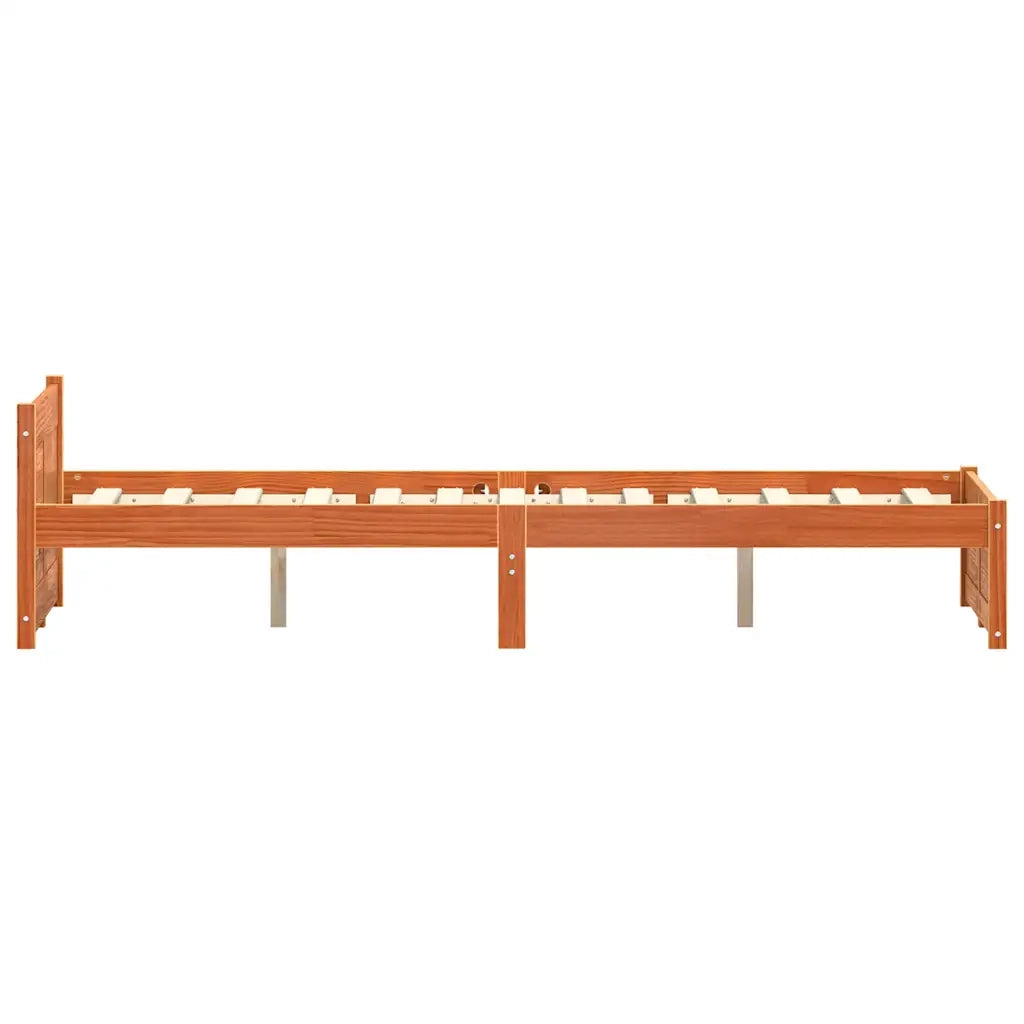 Struttura del letto Marrone cerato 205,5 x 125,5 x 51 cm 870145