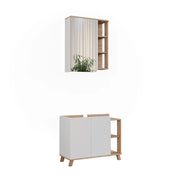 Vicco Set di mobili da bagno Sonoma/Bianco 2 parti