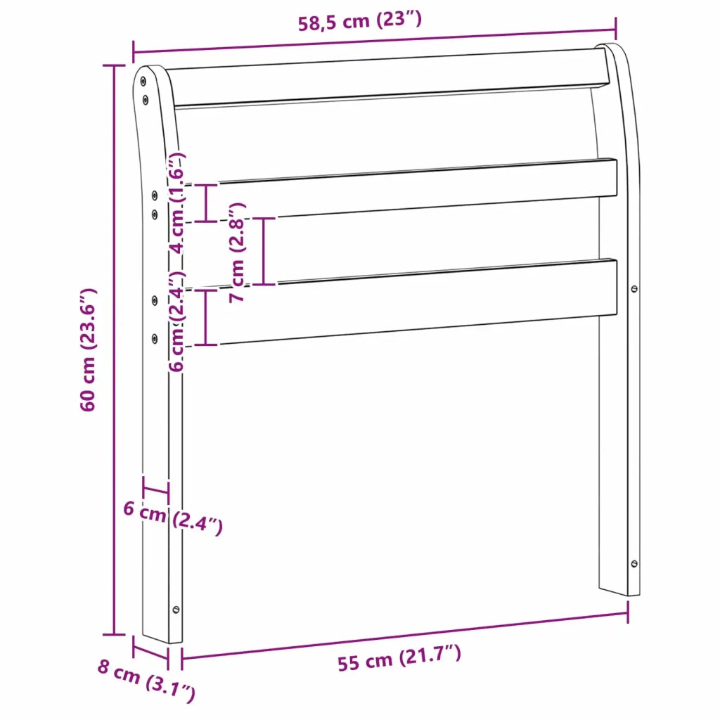 Modulo Braccioli 2 pcs Bianco 58,5 x 8,5 x 60 cm 901517
